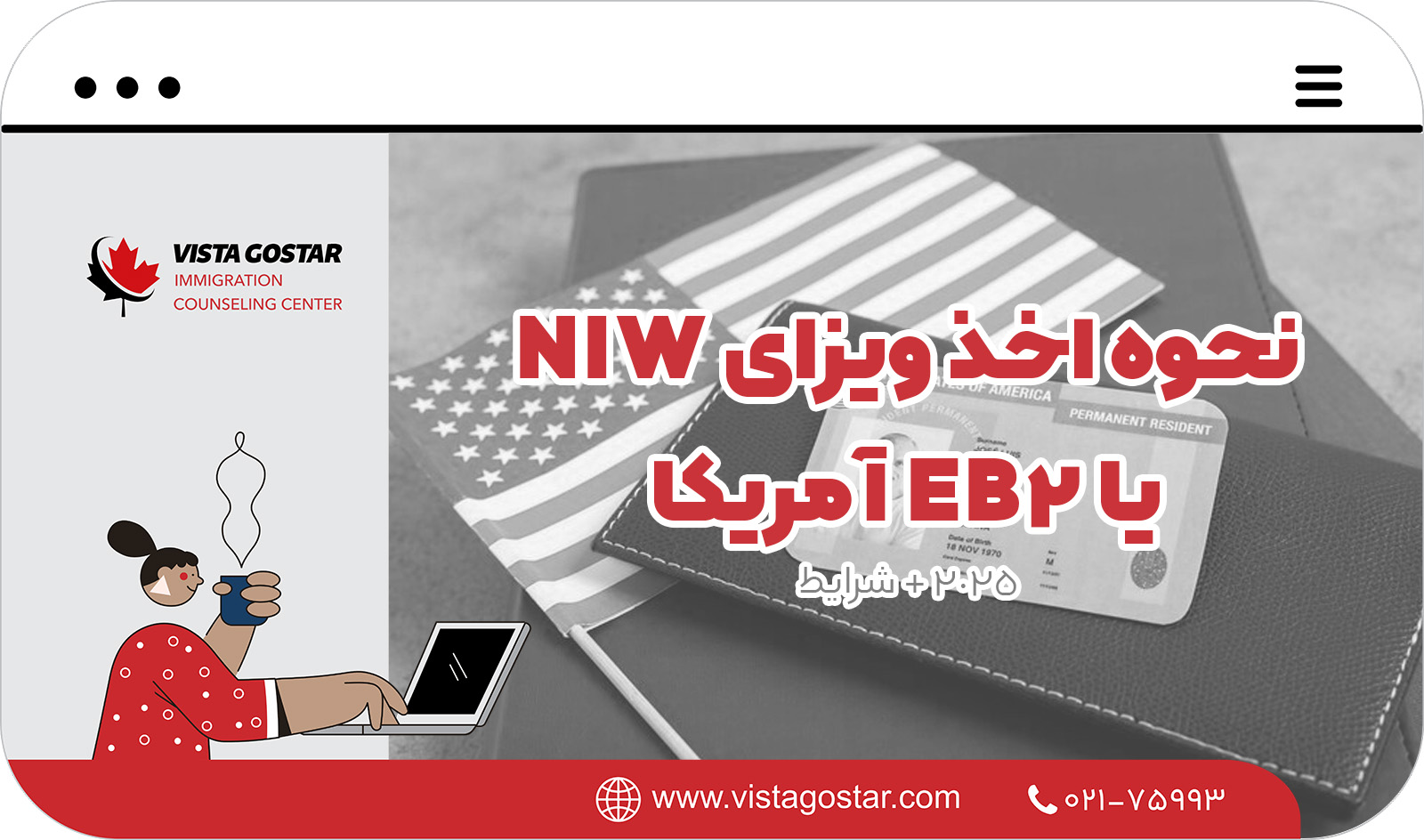 💢 نحوه اخذ ویزای NIW یا EB2 آمریکا 2025 + شرایط