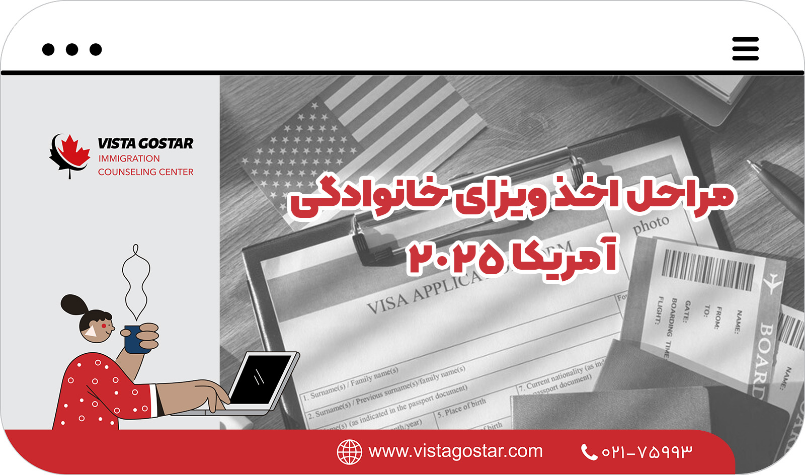 📝 مراحل اخذ ویزای خانوادگی آمریکا 2025